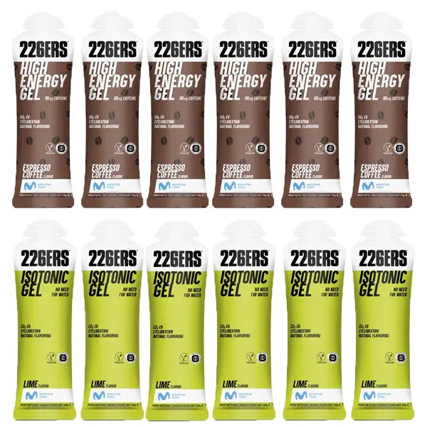 Nutri-Bay | 226ERS - 6+6 Mix Gels Pack - Goût au choix