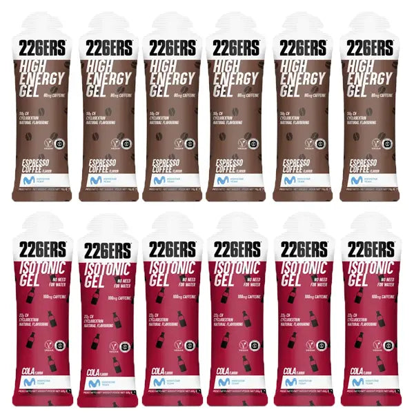 Nutri-Bay | 226ERS - 6+6 Mix Gels Pack - Goût au choix