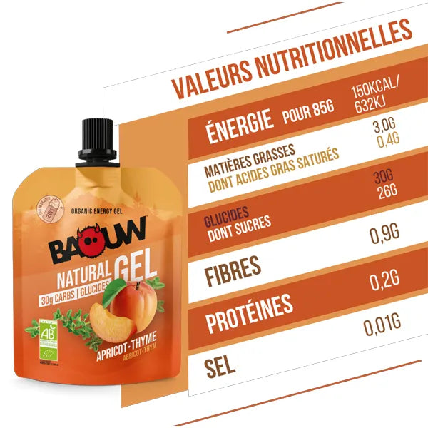 Nutri-Bay | BAOUW - Gel Naturel BIO (85g) - Abricot & Thym