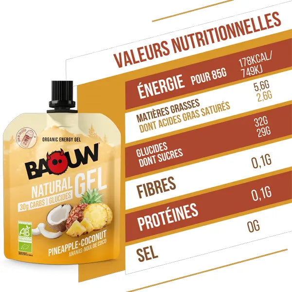 Nutri-Bay | BAOUW - Gel Naturel BIO (85g) - Ananas & Noix de Coco