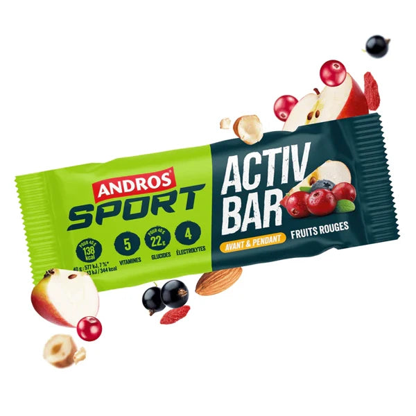 Andros Sport Activ'Bar (40g) - Fruits Rouges