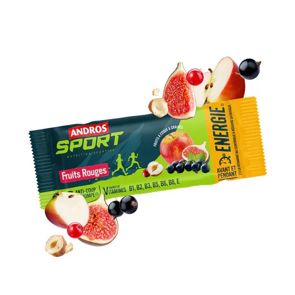 Nutri-Bay | ANDROS SPORT - Barre Énergétique (40g) - Fruits Rouges