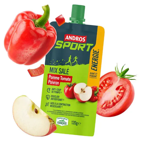 Nutri-Bay | ANDROS SPORT - Gourde Mix Salé (120g) - Pomme Tomate Poivron