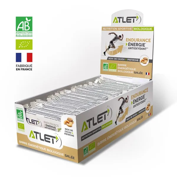 Nutri-Bay | ATLET - Barre Énergétique BIO Box (34x25g) - Goût au Choix