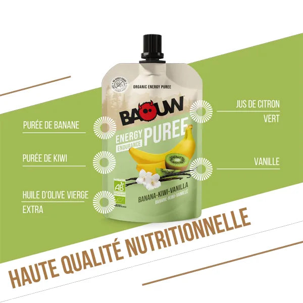 Nutri-Bay | BAOUW - Purée Énergétique BIO (90g) - Banane-Kiwi-Vanille