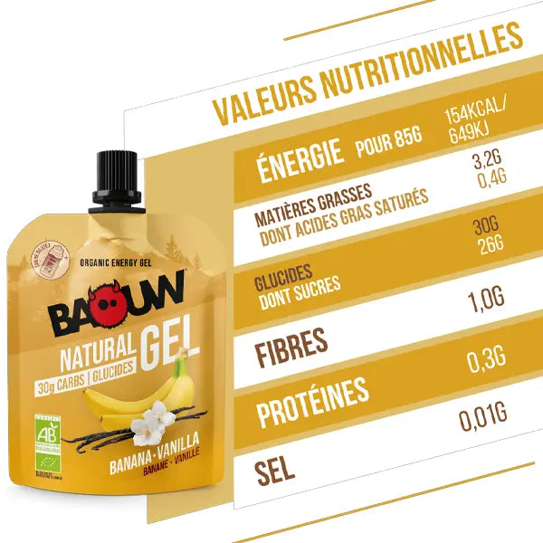 Nutri-Bay | BAOUW - Gel Naturel BIO (85g) - Banane & Vanille