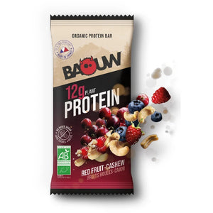 Nutri-Bay | BAOUW - Barre Protéinée BIO (50g) - Fruits Rouges & Cajou