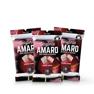 Nutri-bay | VELOFORTE Amaro Energy Chews Cerises Griottes et Guarana