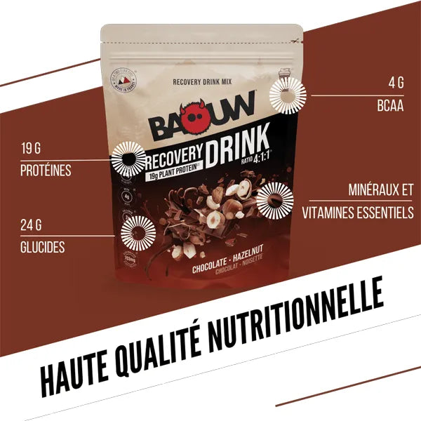 Nutri-Bay | BAOUW - Boisson de récupération (500g) - Chocolat & Noisette