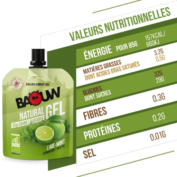 Nutri-Bay | BAOUW - Gel Naturel BIO (85g) - Citron Vert & Menthe