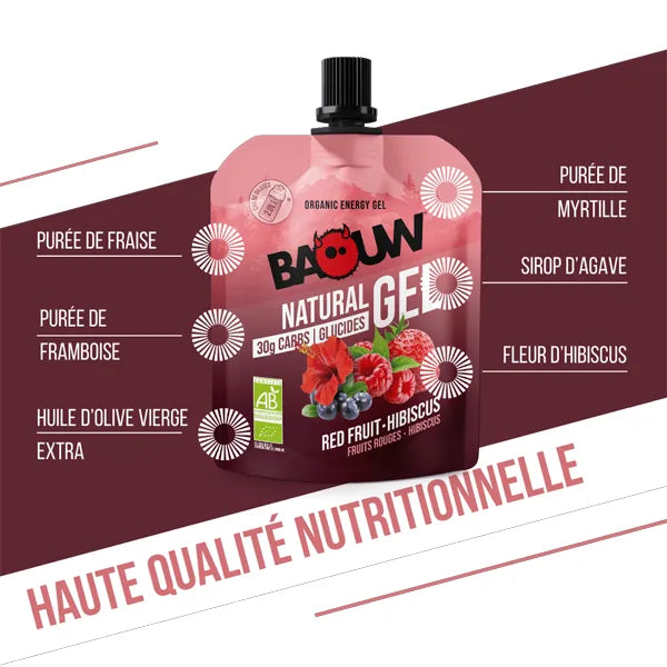 Nutri-Bay | BAOUW - Gel Naturel BIO (85g) - Fruits Rouges & Hibiscus