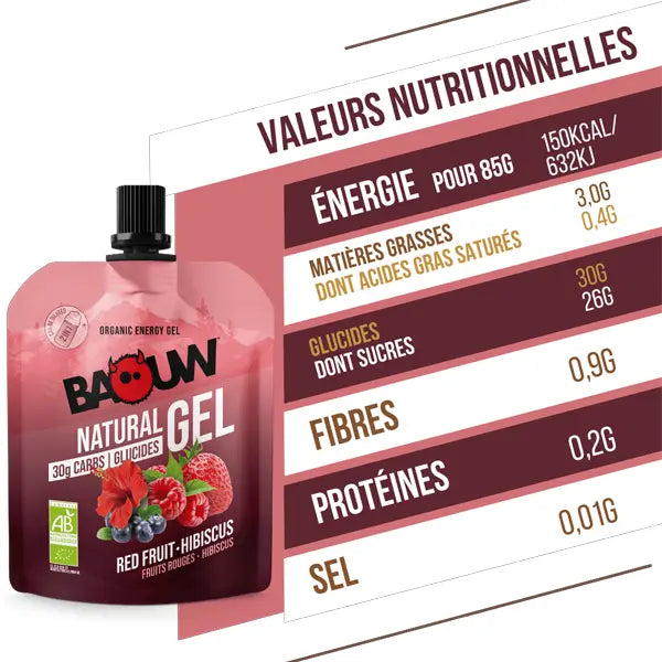 Nutri-Bay | BAOUW - Gel Naturel BIO (85g) - Fruits Rouges & Hibiscus