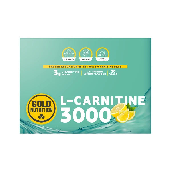 gold nutrition l carnitine 3000 Nutri-bay | GoldNutrition - L-Carnitine 3000 (20 Unidoses) - Lemon