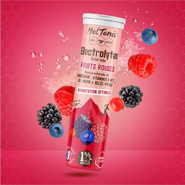 Meltonic Électrolytes Pastilles (10x4,5g) - Fruits Rouges