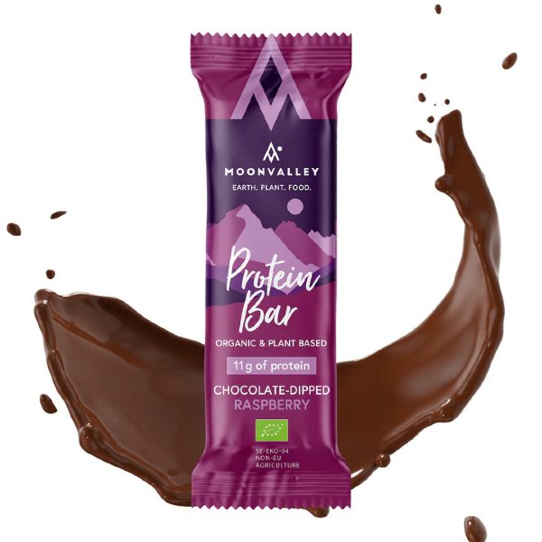 Organic & Plant Protein Bar (60g) - Chocolate-Dipped Raspberry