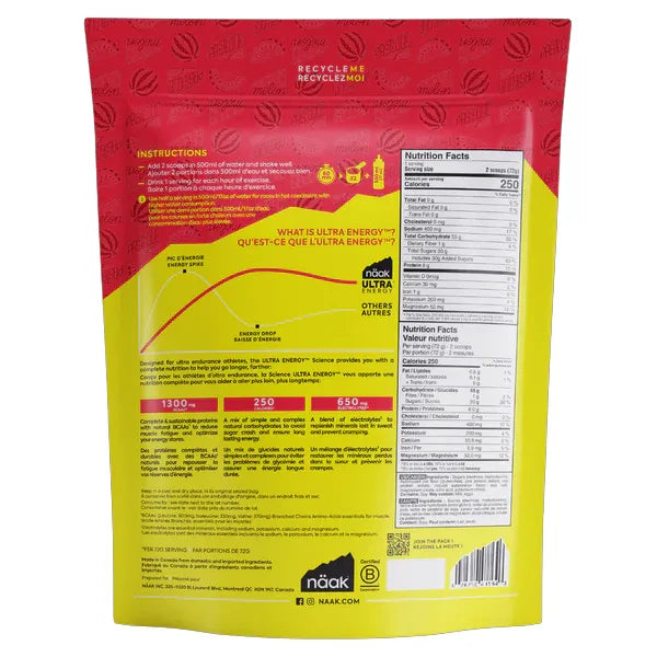 Nutri-Bay | NAAK - Ultra Energy Drink Mix (720g) - Watermelon