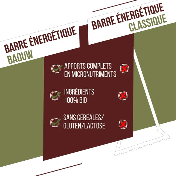 Nutri-Bay | BAOUW - Barre Énergétique BIO EXTRA (50g) - Olive & Cajou