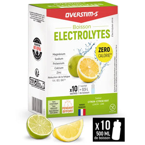 Nutri-Bay | Overstim's Boisson Électrolytes (10x8g) Citron-Citron Vert
