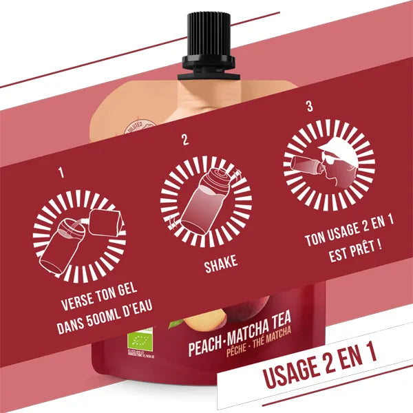 Nutri-Bay | BAOUW - Gel Naturel BIO (85g) - Pêche & Thé Matcha