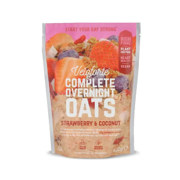 Nutri-Bay | VELOFORTE - Overnight Oats (602g) - Strawberry & Coconut