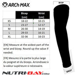 Nutri-Bay | ARCh MAX - Manchettes -Édition Spéciale Nutri-Bay - Size Chart