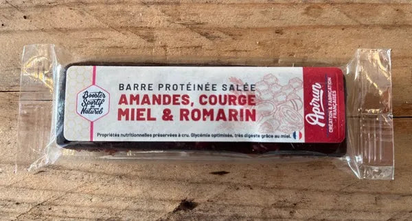Nutri-Bay | APIRUN - Barre Protéinée Salée (30g) - Amandes, Miel, Courges & Romarin