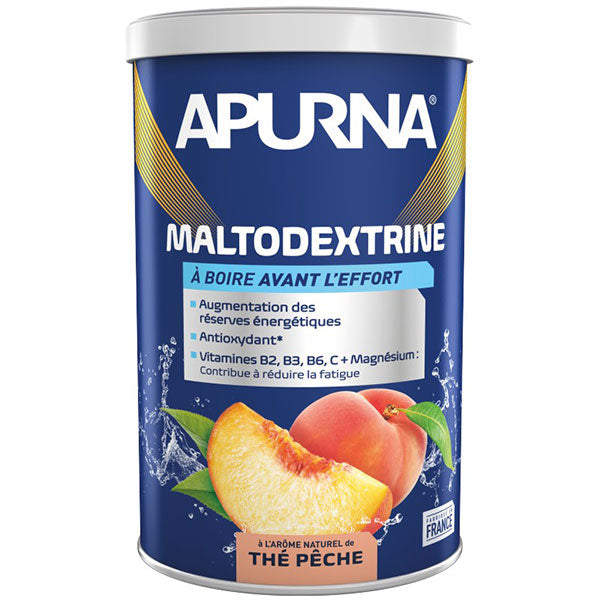 Nutri-Bay Apurna Boisson Énergétique Maltodextrine (500g) - Peche