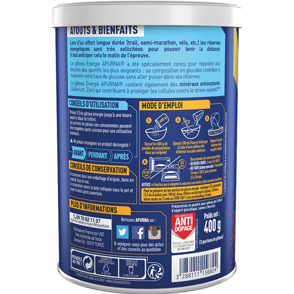 Nutri-Bay Apurna Gâteau Énergetique (400g) - Chocolat 3