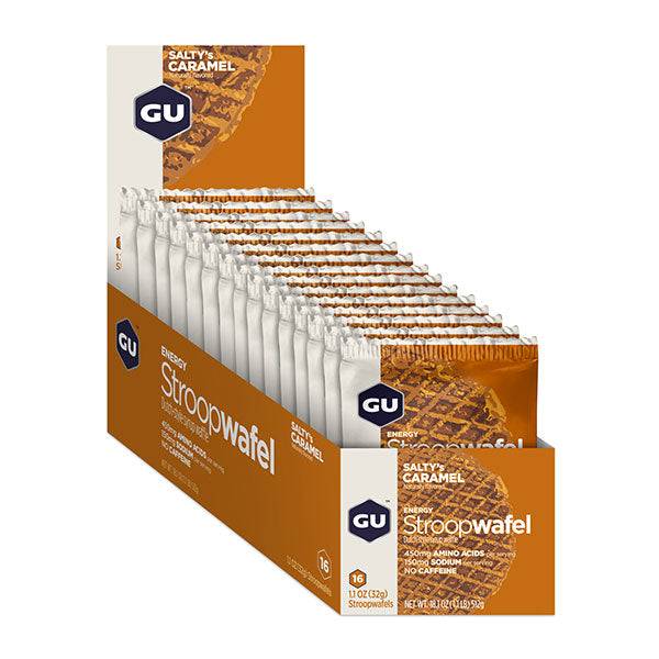 Nutri-Bay GU - StroopWafel - Gauffre Energétique Waffle - Caramel Beurre Salé - open box