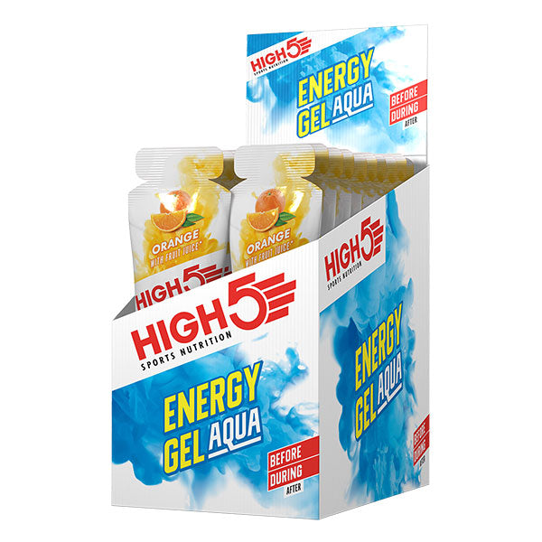 Caja de 12 sobres de geles energéticos 'Energy Gel' de 40 g F. Rojos con  cafeína