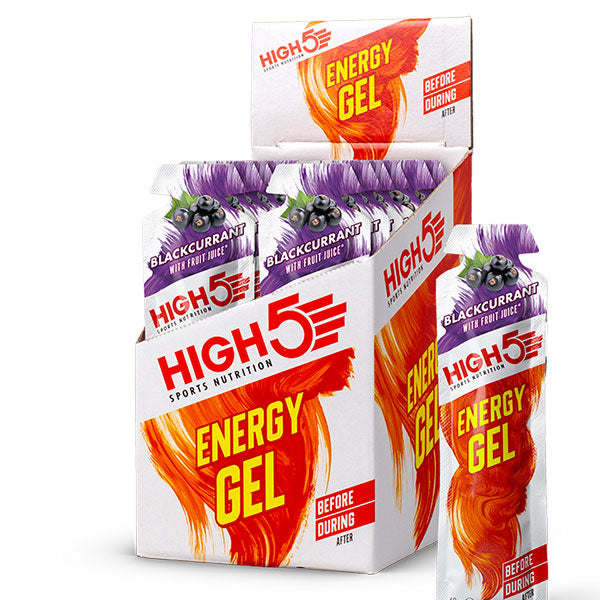 Nutri-Bay HIGH5 - EnergyGel (40g) - Blackcurrant (Cassis) - Box