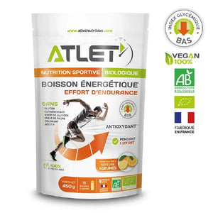 Nutri-bay | ATLET - Boisson Énergétique BIO (450g) - Agrumes