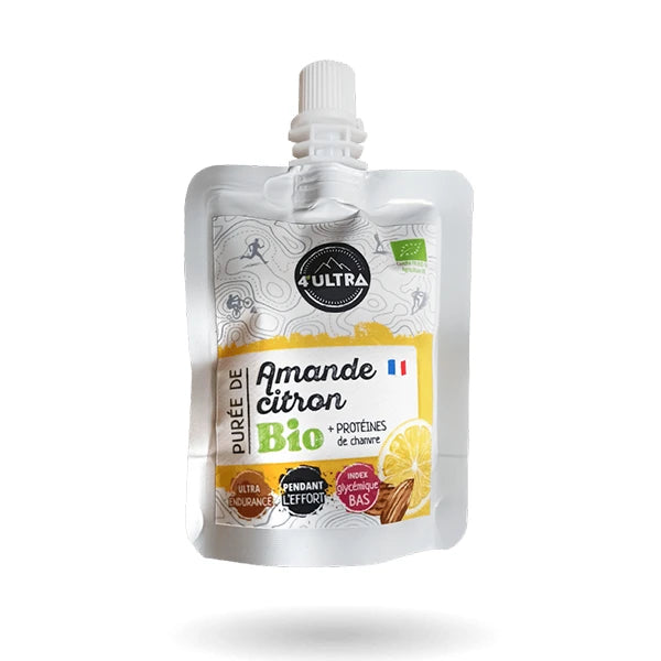 4Ultra Purée Énergétique Sucrée BIO (75g) - Amande & Citron
