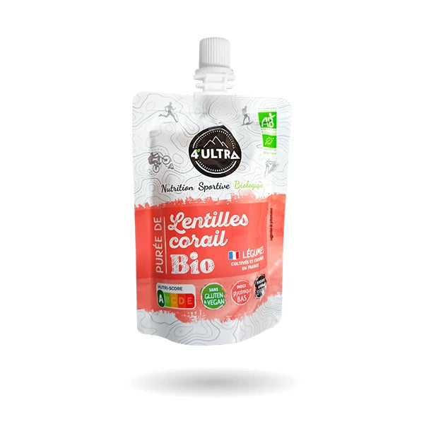 4Ultra Purée Énergétique BIO (85g) - Lentilles & Corail
