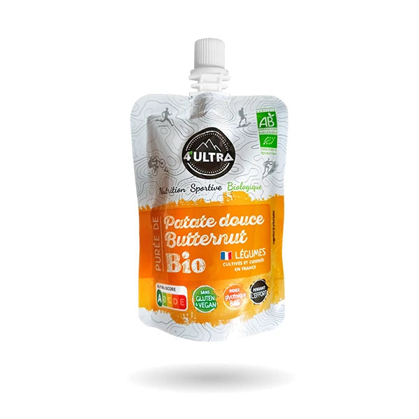4Ultra Purée Énergétique BIO (85g) - Patate Douce & Butternut