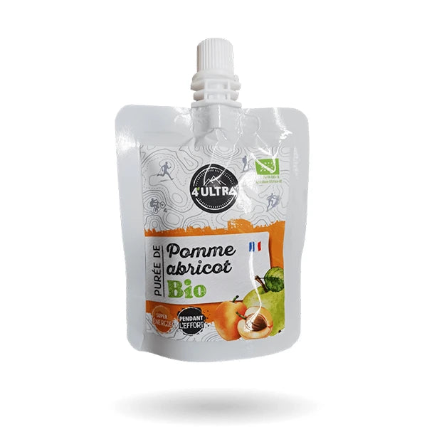 4Ultra Purée Énergétique Sucrée BIO (75g) - Pomme & Abricot