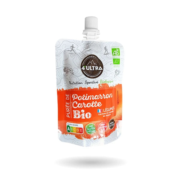 4Ultra Purée Énergétique BIO (85g) - Potimarron & Carotte