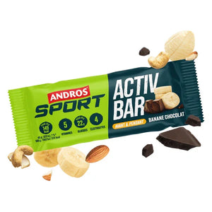 Andros Sport Activ’Bar Banane Chocolat 40g Énergie Sport | Nutri-Bay