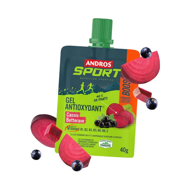 Andros Sport Gel Antioxydant (40g) - Cassis & Betterave