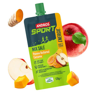 Andros Sport Gourde Mix Salé Pomme Butternut Curcuma 120g | Nutri-Bay