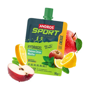 Andros Sport Gourde Hydragel Pomme Citron Menthe 90g | Nutri-Bay