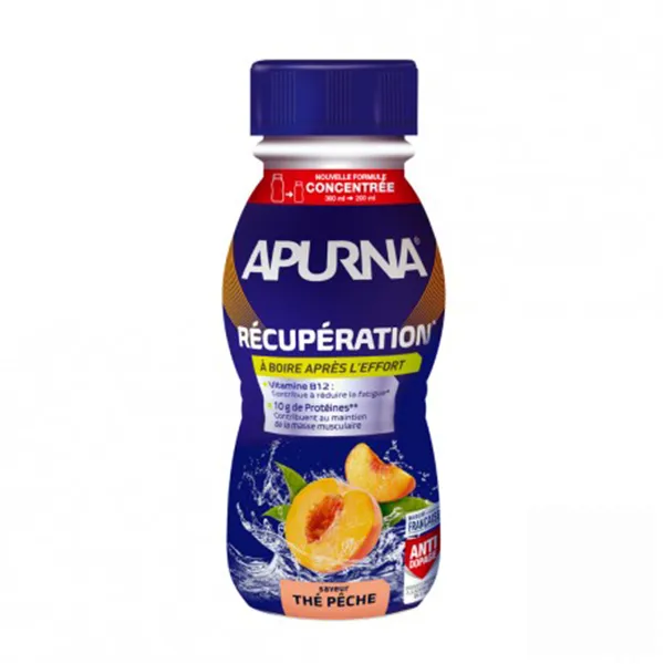 Apurna Boisson de Récupération Unidose (200ml) - Thé Pêche