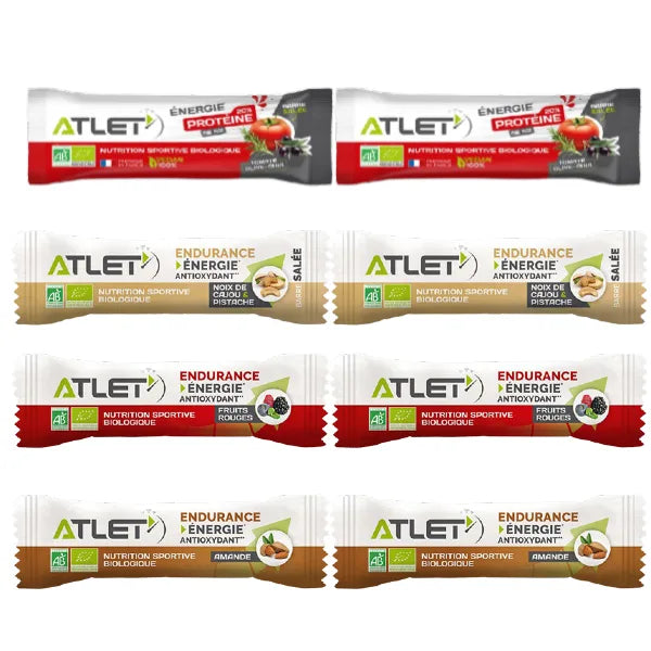 Nutri-bay | ATLET - Barras Energéticas Orgânicas (8x25g) - Pacote Discovery