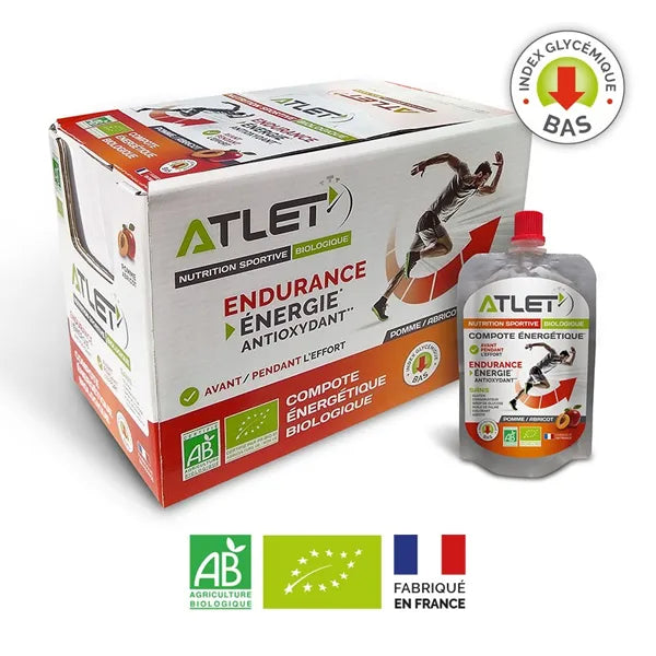 Atlet Compotes Énergétiques BIO Box (18x100g) - Goût au choix