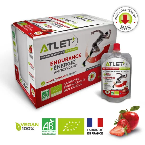 Atlet Compotes Énergétiques BIO Box (18x100g) - Goût au choix