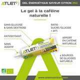 Nutri-bay | ATLET - Gel Énergétique BIO (25g) - Citron Guarana