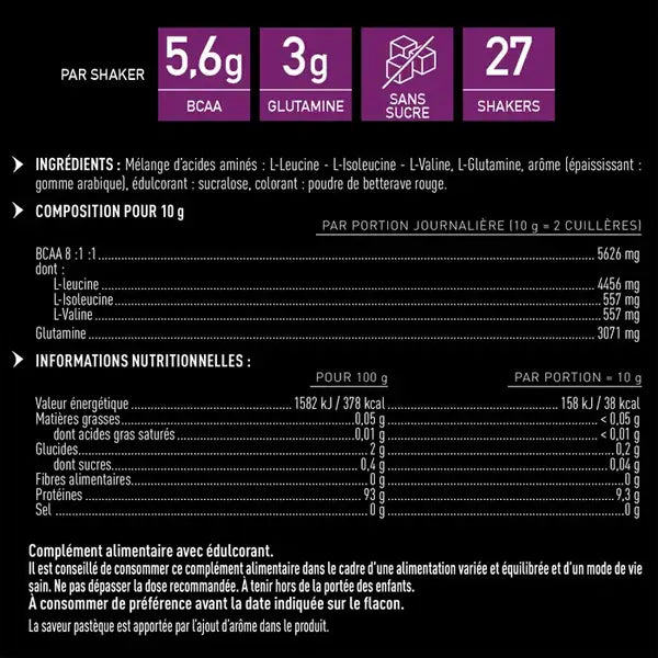 Eafit BCAA 8:1:1 (275g) - Pastèque