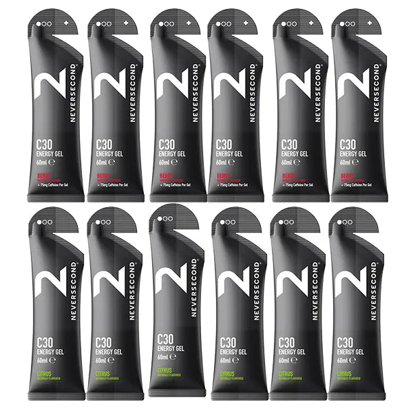 Neversecond C30 Energy Gel 6+6 Mix Pack - Goût au choix