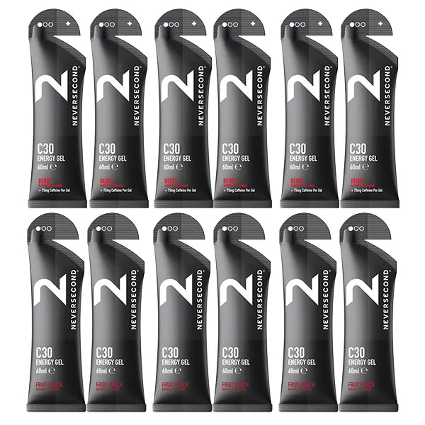 Neversecond C30 Energy Gel 6+6 Mix Pack - Goût au choix
