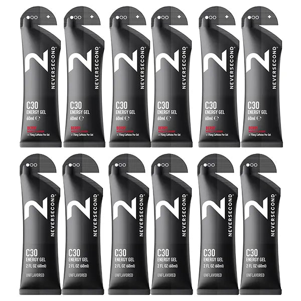 Neversecond C30 Energy Gel 6+6 Mix Pack - Goût au choix